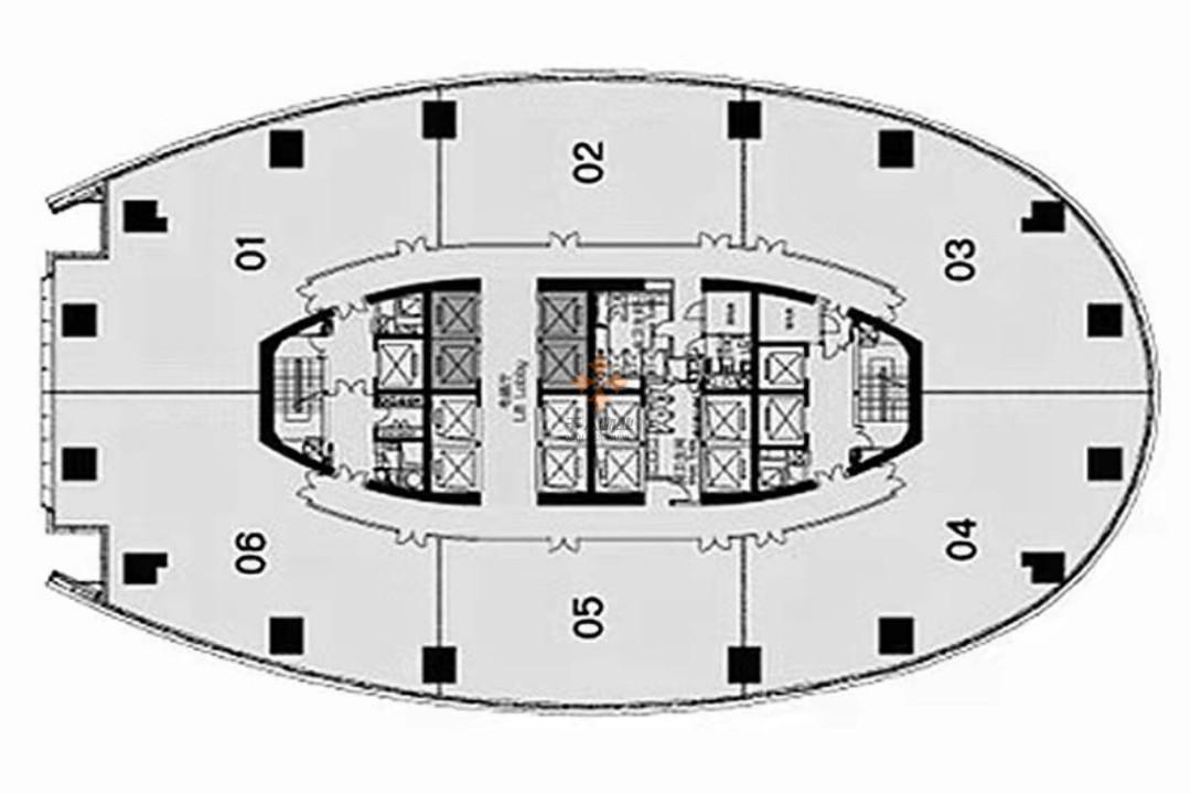 黃浦 豐盛創(chuàng)建大廈 150平米 簡(jiǎn)裝